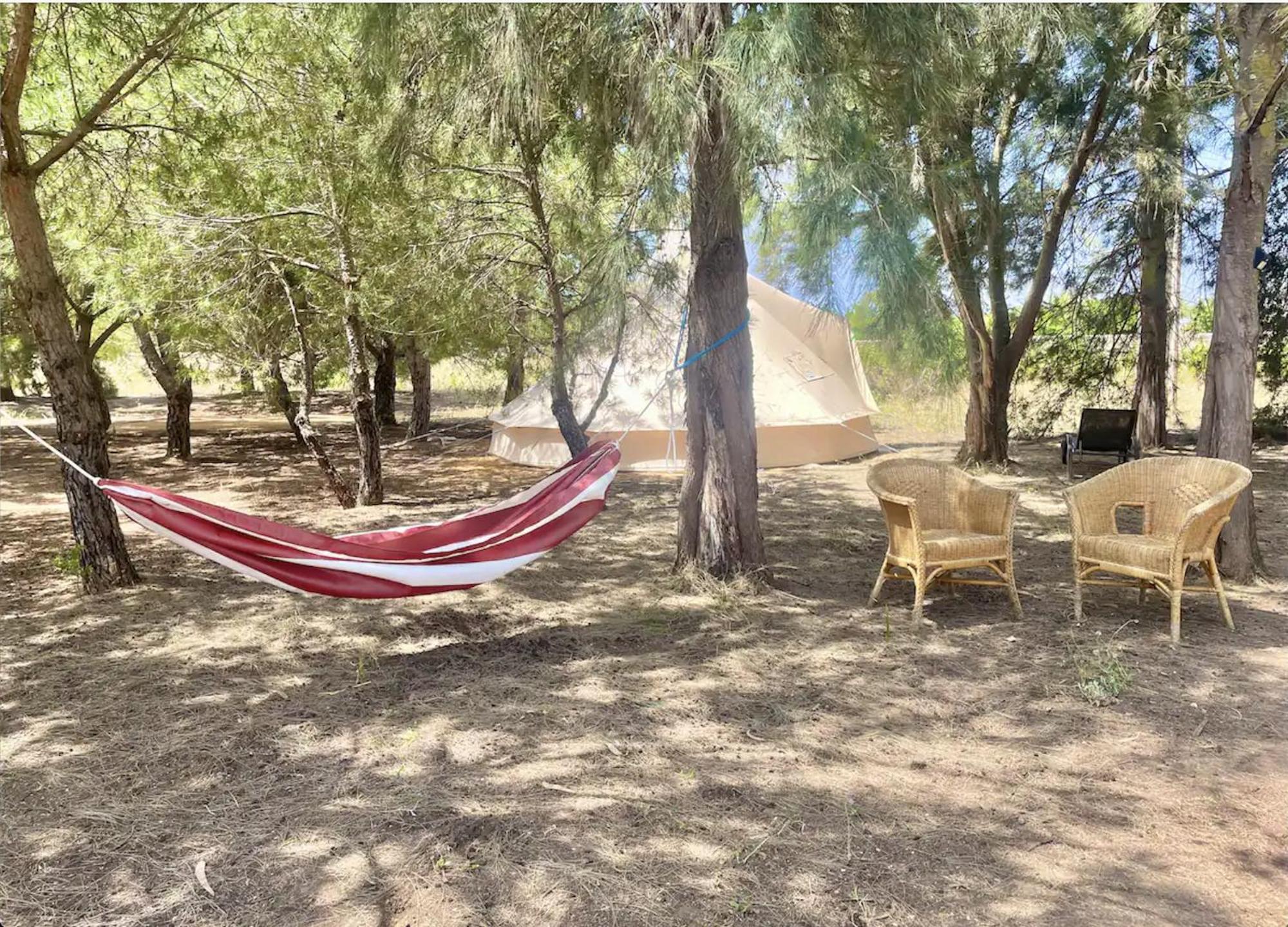 Glamping On Organic Yoga Farm With Natural Swimming Pool Near Beach Moncarapacho Exterior photo