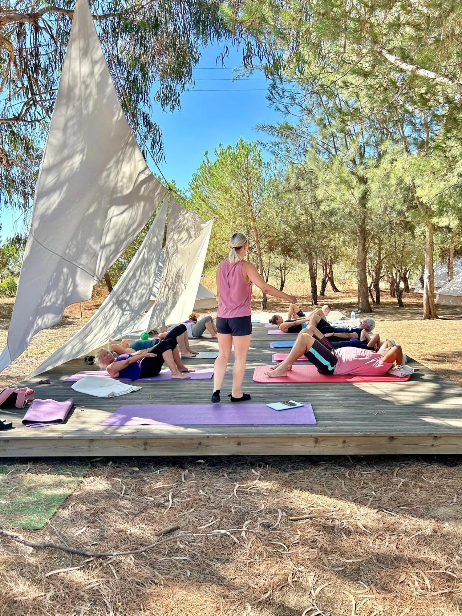 Glamping On Organic Yoga Farm With Natural Swimming Pool Near Beach Moncarapacho Exterior photo